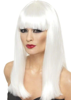 Womens Platinum White Glamourama Wig