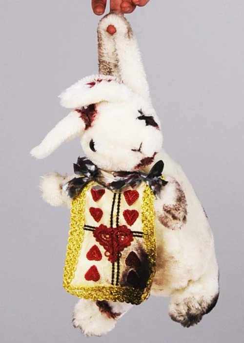 Zombie Alice Bloody White Wonderland Rabbit Purse 3 Zombie Alice Bloody White Wonderland Rabbit Purse