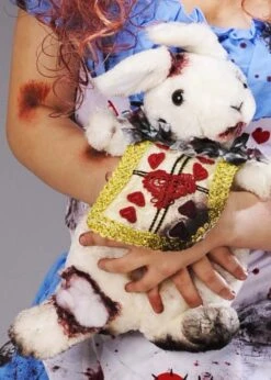 Zombie Alice Bloody White Wonderland Rabbit Purse 7 Zombie Alice Bloody White Wonderland Rabbit Purse -Halloween Fans Shop zombie bunny purse 02
